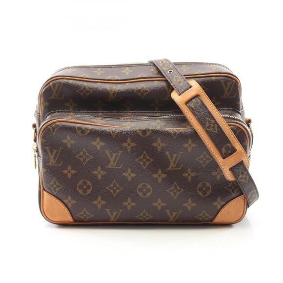 LOUIS VUITTON Brown Monogram Leather Shoulder Bag - Picture 1 of 9